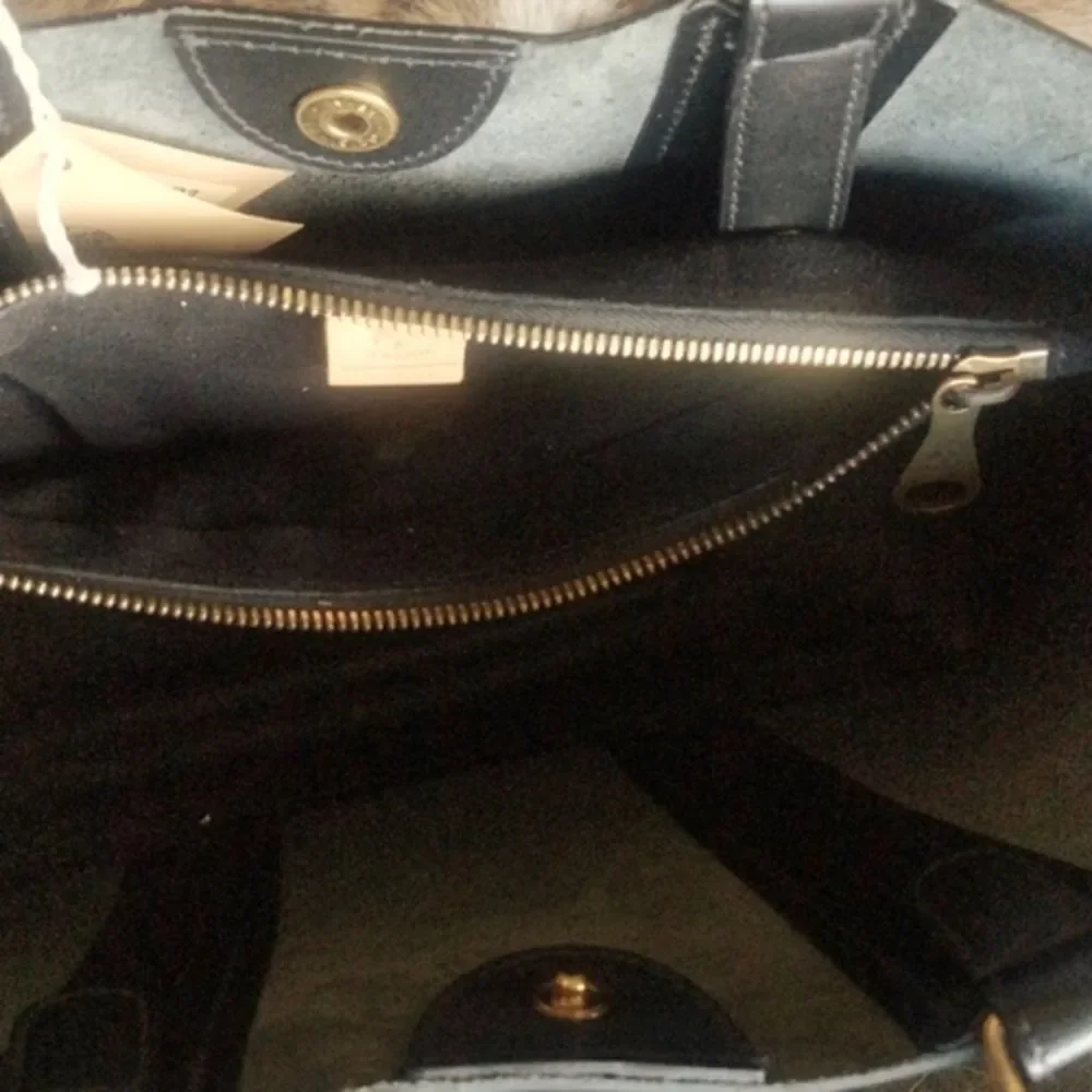 IL BISONTE Rare Italian Leather Satchel/ Tote Bag